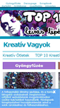 Mobile Screenshot of kreativvagyok.hu